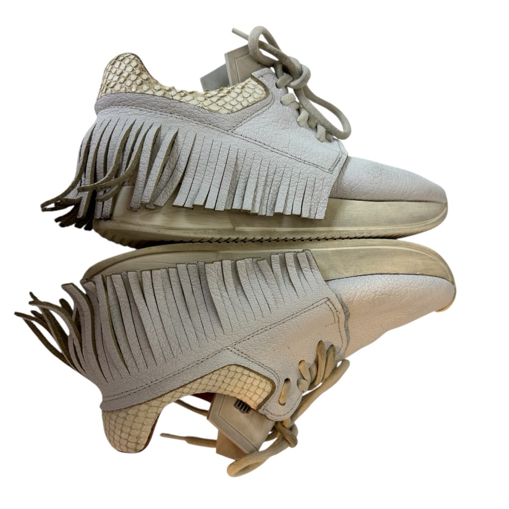Esseutesse Fringe Sneakers white women’s size US 6 EU 36 - Picture 9 of 11